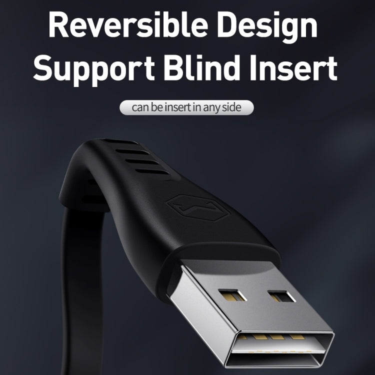 Mcdodo CA-6363 Flying Fish Series 8 Pin to USB LED Cable, Length: 1.8m(Black) - free shipping - PMC Jewellery - Order now!