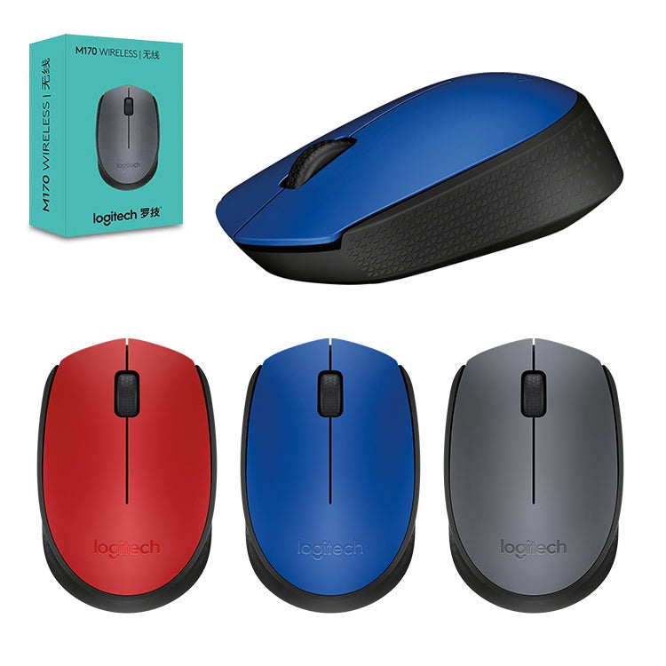 Logitech M170 1000DPI USB Wireless Mouse with 2.4G Receiver (Red) - Wireless Mice by Logitech | Online Shopping South Africa | PMC Jewellery | Buy Now Pay Later Mobicred