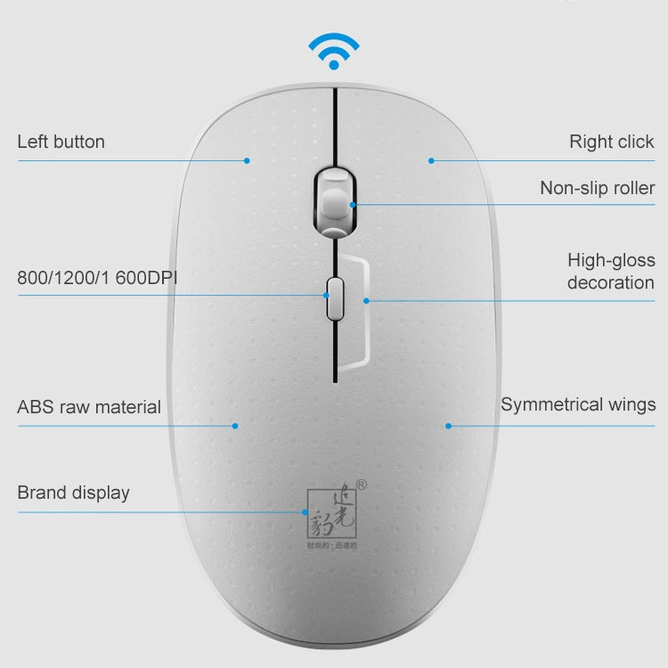 ZGB 8810 Mute Wireless Keyboard + Mouse Set (White) - free shipping - PMC Jewellery - Order now!