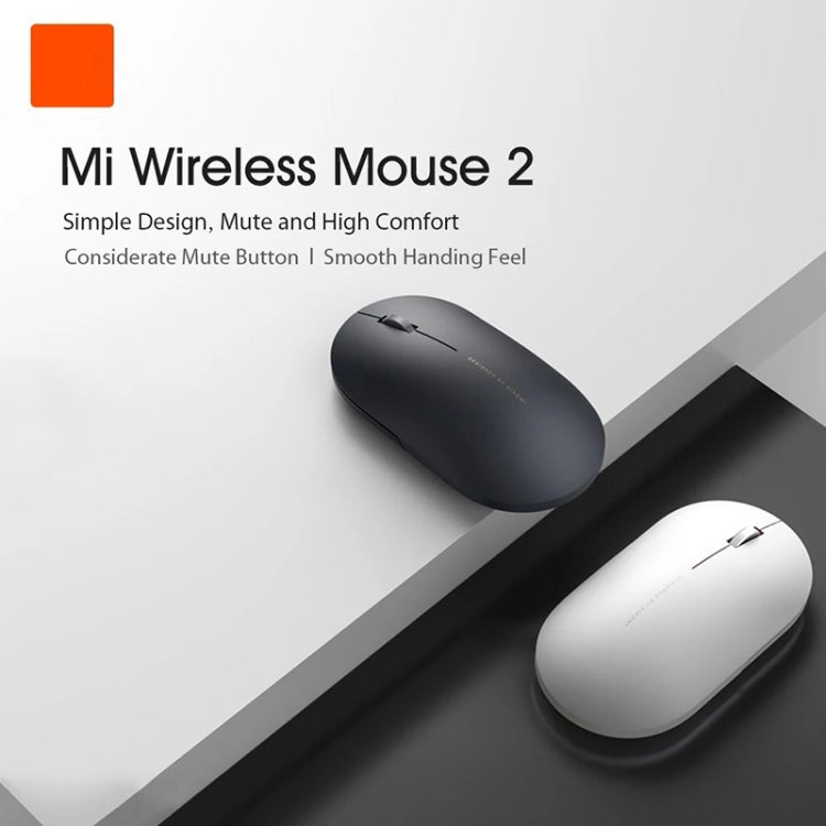 Original Xiaomi 2.4GHz 125HZ 1000DPI Rechargeable Ultra-thin Computer Mouse 2(White) - Wireless Mice by Xiaomi | Online Shopping South Africa | PMC TechLife | Buy Now Pay Later Mobicred