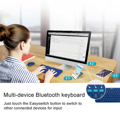 Logitech K380 Portable Multi-Device Wireless Bluetooth Keyboard(Black) - Wireless Keyboard by Logitech | Online Shopping South Africa | PMC Jewellery | Buy Now Pay Later Mobicred