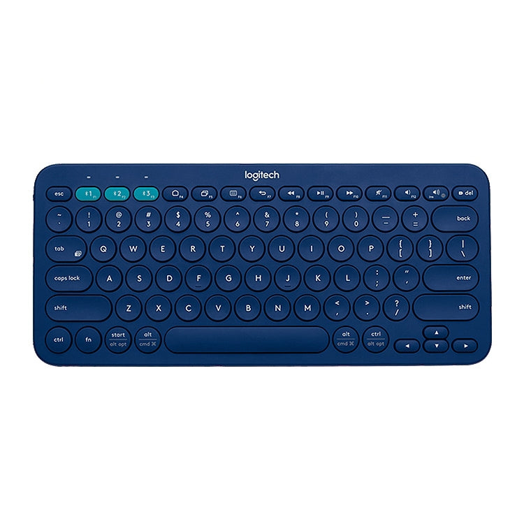Logitech K380 Portable Multi-Device Wireless Bluetooth Keyboard (Blue) - free shipping - PMC Jewellery - Order now!
