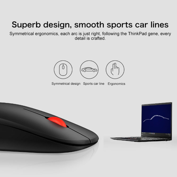 Lenovo thinkplus Bluetooth 4.0 Portable Wireless Bluetooth Mouse (Black) - Wireless Mice by Lenovo | Online Shopping South Africa | PMC Jewellery | Buy Now Pay Later Mobicred