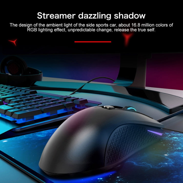 Lenovo HEADSHOT Gaming Engine Game Wired Mouse (Black) - free shipping - PMC Jewellery - Order now!