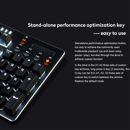 Ajazz AK35I Multimedia Knob Gaming Backlight Alloy Machinery Keyboard (Black Tea Axis) - Wired Keyboard by Ajazz | Online Shopping South Africa | PMC Jewellery | Buy Now Pay Later Mobicred