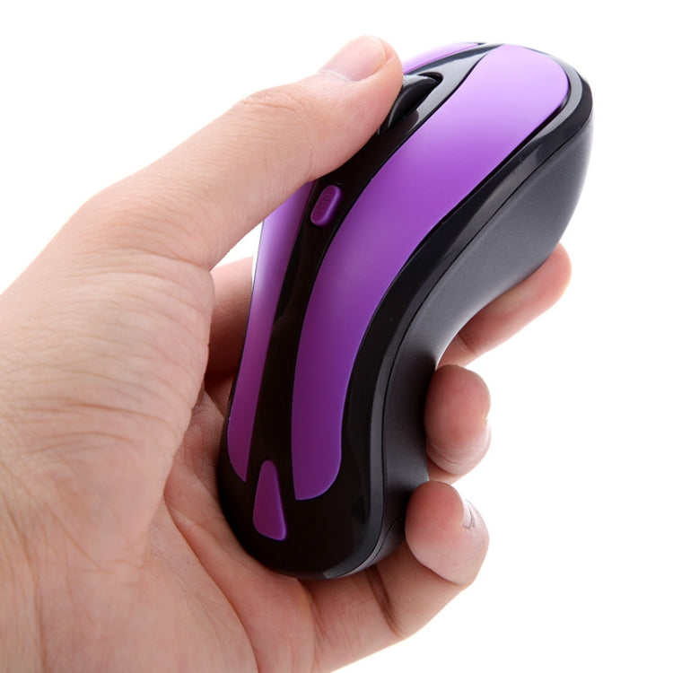 PR-01 6D Gyroscope Fly Air Mouse 2.4G USB Receiver 1600 DPI Wireless Optical Mouse for Computer PC Android Smart TV Box (Purple + Black) - Wireless Mice by PMC Jewellery | Online Shopping South Africa | PMC Jewellery | Buy Now Pay Later Mobicred