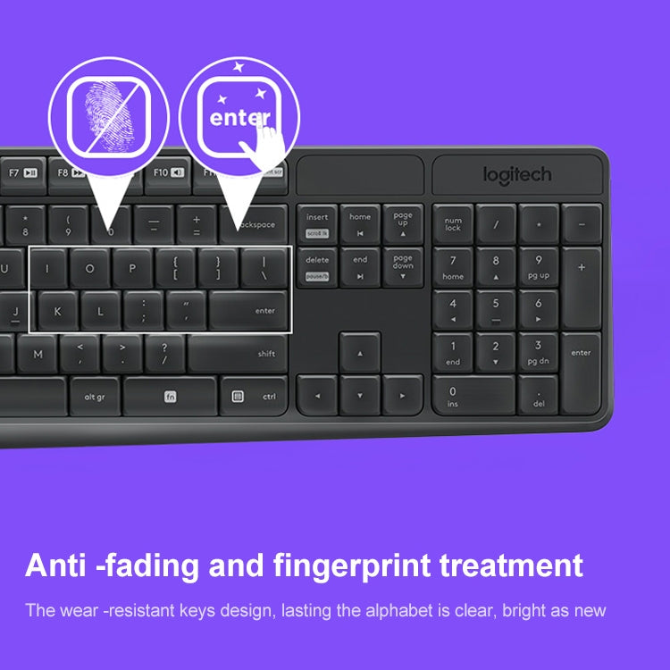 Logitech MK235 Wireless Keyboard Mouse Set - free shipping - PMC Jewellery - Order now!