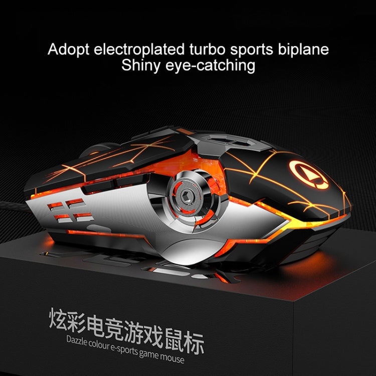YINDIAO 3200DPI 4-modes Adjustable 7-keys RGB Light Wired Gaming Mechanical Mouse, Style: Audio Version (Black) - free shipping - PMC TechLife - Order now!