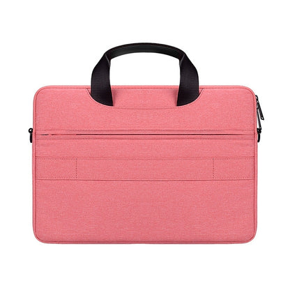 DJ08 Oxford Cloth Waterproof Wear-resistant Laptop Bag for 15.6 inch Laptops, with Concealed Handle & Luggage Tie Rod & Adjustable Shoulder Strap (Pink) - 15 inch by PMC Jewellery | Online Shopping South Africa | PMC Jewellery | Buy Now Pay Later Mobicred