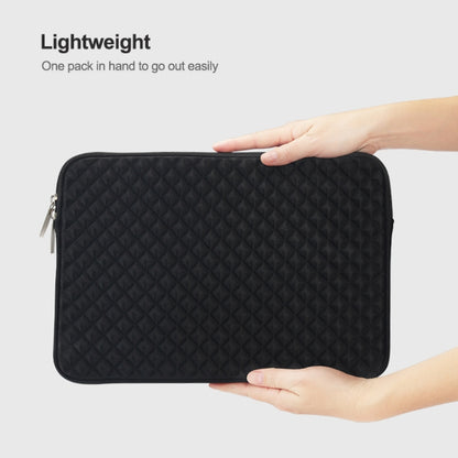 Diamond Texture Laptop Liner Bag, Size: 14-15.4 inch (Black) - 15 inch by PMC Jewellery | Online Shopping South Africa | PMC Jewellery | Buy Now Pay Later Mobicred