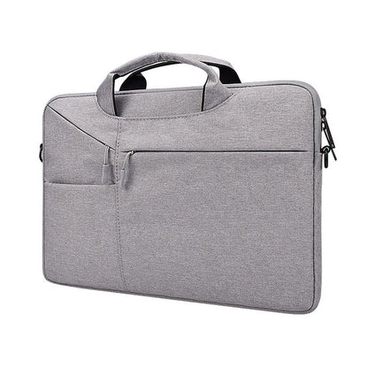 ST02S Waterproof Tear Resistance Hidden Portable Strap One-shoulder Handbag for 15.6 inch Laptops, with Suitcase Belt(Light Grey) - 15.6 - 17 inch by PMC Jewellery | Online Shopping South Africa | PMC Jewellery | Buy Now Pay Later Mobicred