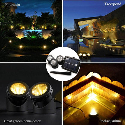 Single Head LED Outdoor Waterproof Solar Underwater Spotlight Floodlight - Underwater Lights by PMC Jewellery | Online Shopping South Africa | PMC Jewellery | Buy Now Pay Later Mobicred