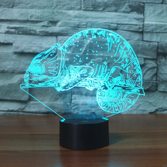 Chameleon Shape 3D Colorful LED Vision Light Table Lamp, USB & Battery Version - Novelty Lighting by PMC Jewellery | Online Shopping South Africa | PMC Jewellery | Buy Now Pay Later Mobicred