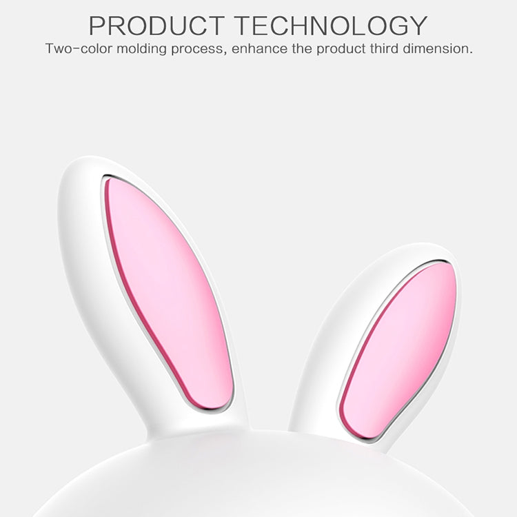 Happy Rabbit Creative Touch 3D LED Decorative Night Light, USB Charging Version (Pink) - Night Lights by PMc TechLife | Online Shopping South Africa | PMc TechLife | Buy Now Pay Later Mobicred