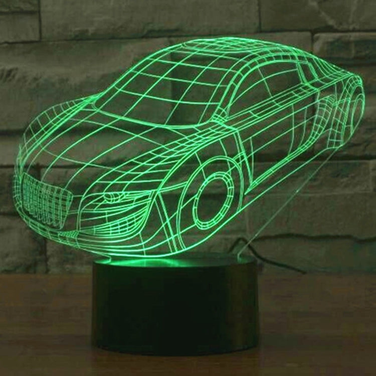 Car Style 3D Touch Switch Control LED Light , 7 Color Discoloration Creative Visual Stereo Lamp Desk Lamp Night Light - Novelty Lighting by PMC TechLife | Online Shopping South Africa | PMC TechLife | Buy Now Pay Later Mobicred