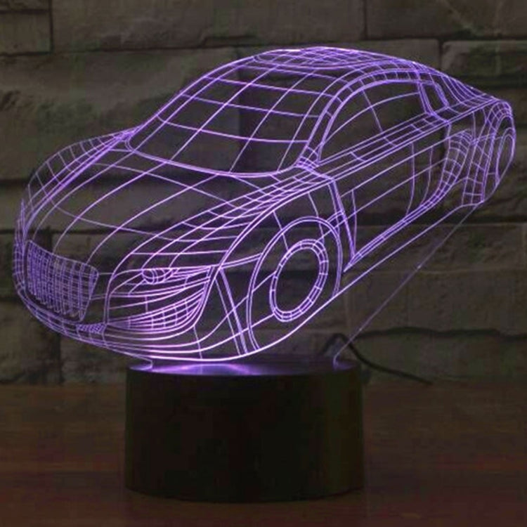 Car Style 3D Touch Switch Control LED Light , 7 Color Discoloration Creative Visual Stereo Lamp Desk Lamp Night Light - Novelty Lighting by PMC TechLife | Online Shopping South Africa | PMC TechLife | Buy Now Pay Later Mobicred