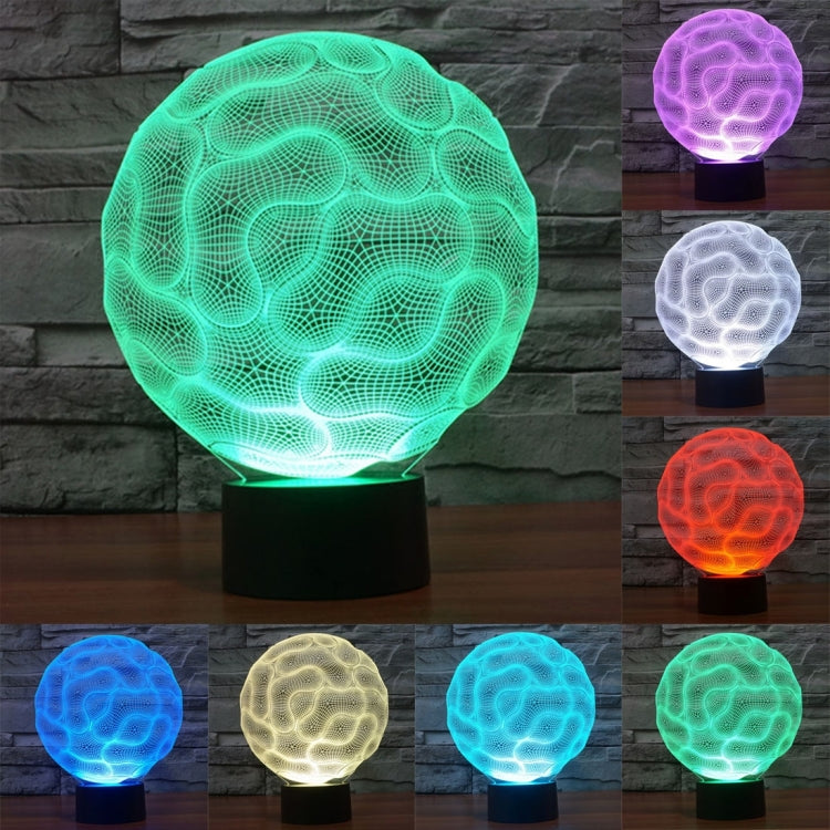 Brain Style 3D Touch Switch Control LED Light , 7 Color Discoloration Creative Visual Stereo Lamp Desk Lamp Night Light - Novelty Lighting by PMC Jewellery | Online Shopping South Africa | PMC Jewellery