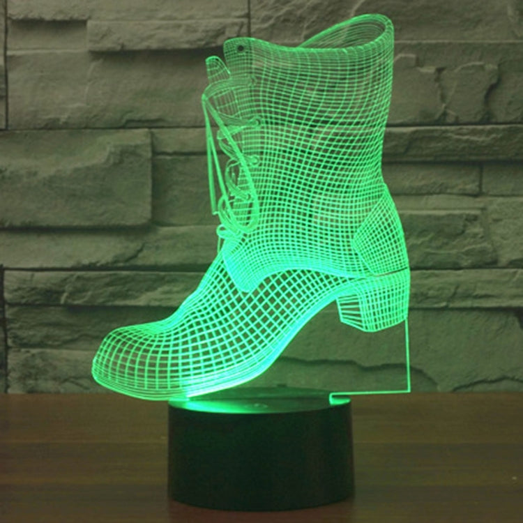 Boots Style 3D Touch Switch Control LED Light , 7 Color Discoloration Creative Visual Stereo Lamp Desk Lamp Night Light - Novelty Lighting by PMC TechLife | Online Shopping South Africa | PMC TechLife | Buy Now Pay Later Mobicred