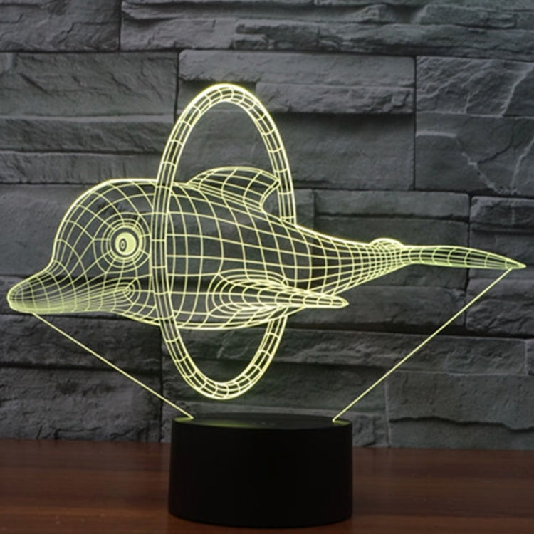 Dolphin Jump Style 3D Touch Switch Control LED Light , 7 Color Discoloration Creative Visual Stereo Lamp Desk Lamp Night Light - free shipping - PMC TechLife - Order now!