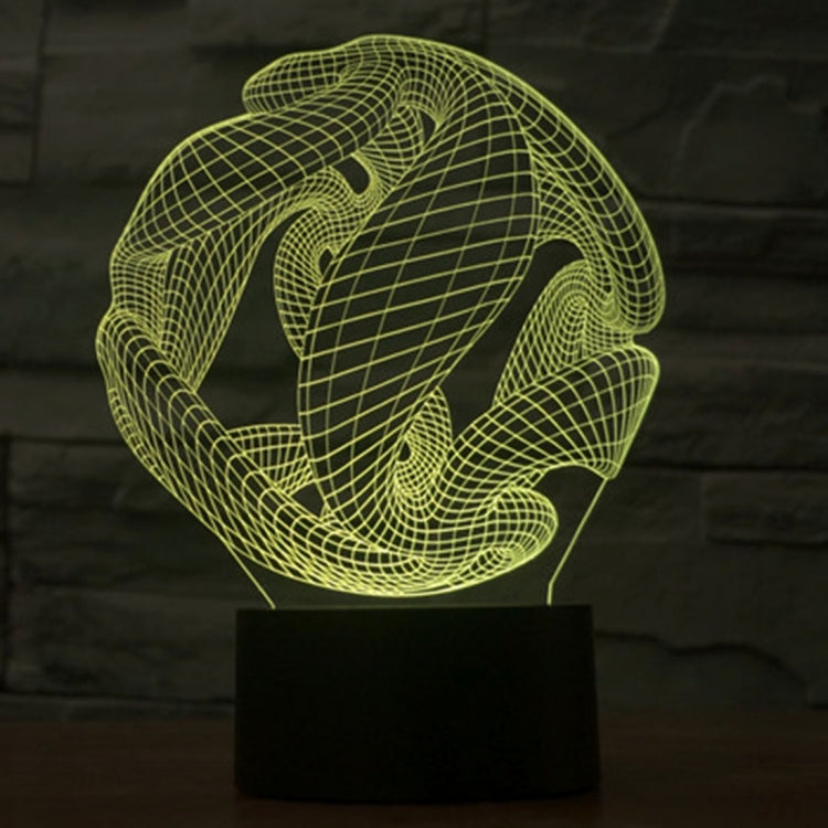 Abstract Style 3D Touch Switch Control LED Light , 7 Color Discoloration Creative Visual Stereo Lamp Desk Lamp Night Light - Novelty Lighting by PMC TechLife | Online Shopping South Africa | PMC TechLife | Buy Now Pay Later Mobicred