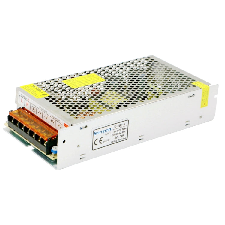 SOMPOM S-150-5 150W 5V 30A Switching Driver LED Light Strip Display Screen Lighting Monitor Power Supply - free shipping - PMc TechLife - Order now!