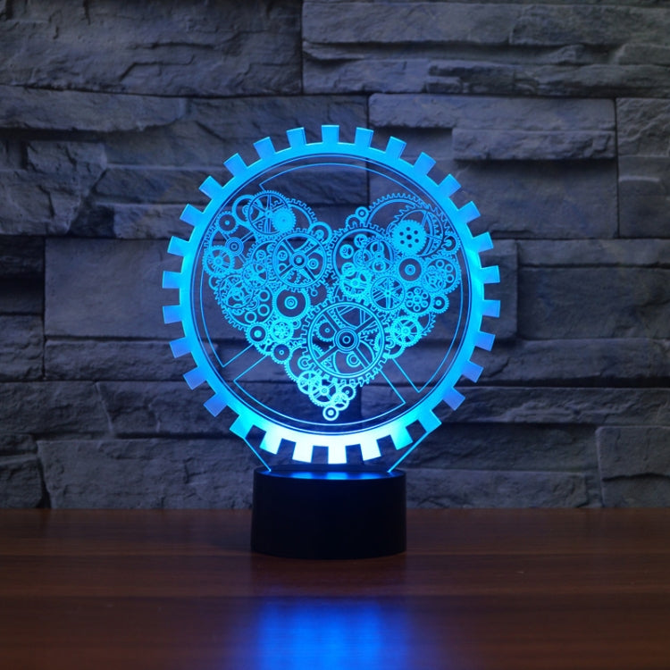 Gear Heart Shape 3D Colorful LED Vision Light Table Lamp, 16 Colors Remote Control Version - Novelty Lighting by PMC TechLife | Online Shopping South Africa | PMC TechLife | Buy Now Pay Later Mobicred