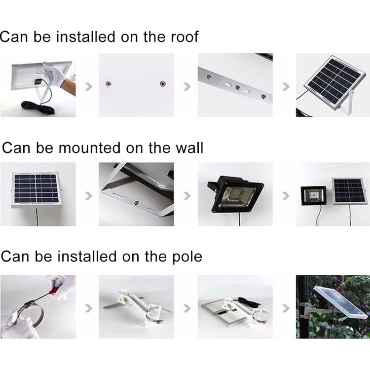 10W 100 LEDs IP67 Waterproof Solar Power Flood Light with Remote Control - Solar Lights by PMC Jewellery | Online Shopping South Africa | PMC Jewellery | Buy Now Pay Later Mobicred