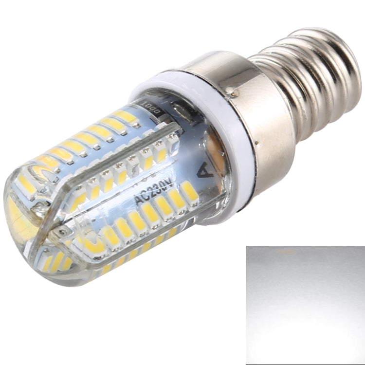 E12 SMD 3014 64 LEDs Dimmable LED Corn Light, AC 220V (White Light) - LED Blubs & Tubes by PMC Jewellery | Online Shopping South Africa | PMC Jewellery