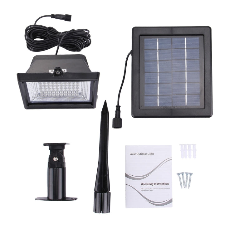 3W IP55 Waterproof  LED Floodlight, 60 LEDs 200LM Lamp with Solar Panel - Solar Lights by PMC Jewellery | Online Shopping South Africa | PMC Jewellery | Buy Now Pay Later Mobicred