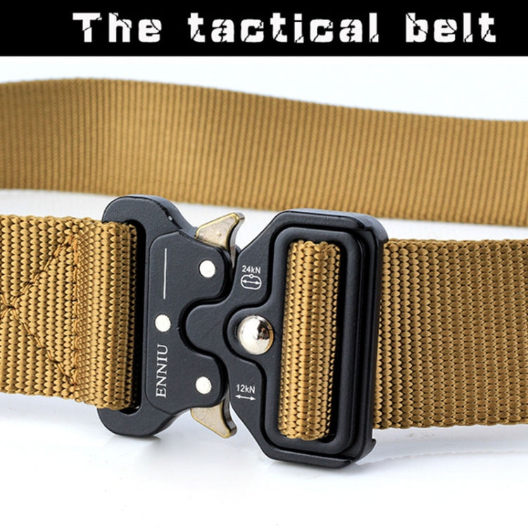 ENNIU 3.8cm Wide Snake Buckle Outdoor Casual Nylon Belt Adjustable Multifunction Training Belts (Brown) - Belts by PMC Jewellery | Online Shopping South Africa | PMC Jewellery | Buy Now Pay Later Mobicred