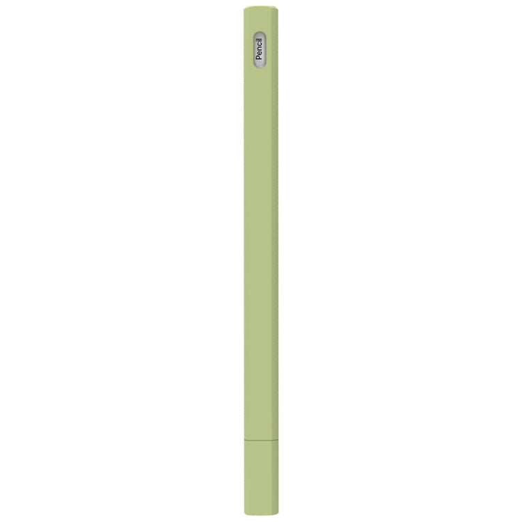 LOVE MEI For Apple Pencil 2 Triangle Shape Stylus Pen Silicone Protective Case Cover(Green) - Pencil Accessories by LOVE MEI | Online Shopping South Africa | PMC Jewellery | Buy Now Pay Later Mobicred