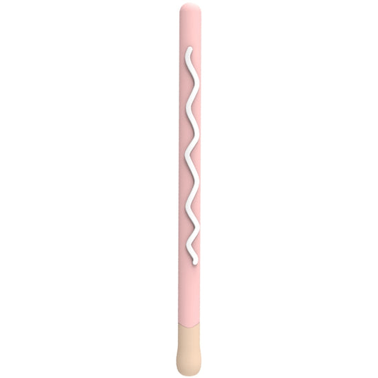 LOVE MEI For Apple Pencil 1 Stripe Design Stylus Pen Silicone Protective Case Cover(Pink) - Pencil Accessories by LOVE MEI | Online Shopping South Africa | PMC Jewellery