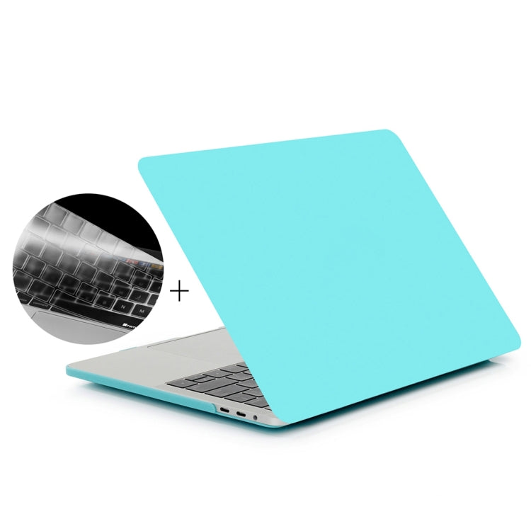 ENKAY Hat-Prince 2 in 1 Frosted Hard Shell Plastic Protective Case + US Version Ultra-thin TPU Keyboard Protector Cover for 2016 New MacBook Pro 15.4 inch with Touchbar (A1707)(Baby Blue) - MacBook Pro Cases by ENKAY | Online Shopping South Africa | PMC Jewellery | Buy Now Pay Later Mobicred