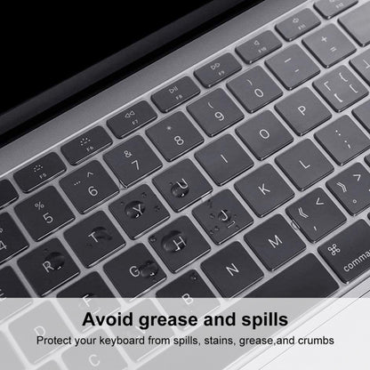 ENKAY TPU Keyboard Protector Cover for 2015 MacBook 12 inch (A1534) / MacBook Pro 13.3 inch without Touch Bar (A1708) , Europe Version - Keyboard Protector by ENKAY | Online Shopping South Africa | PMC Jewellery | Buy Now Pay Later Mobicred