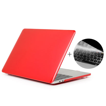 ENKAY Hat-Prince 2 in 1 Crystal Hard Shell Plastic Protective Case + Europe Version Ultra-thin TPU Keyboard Protector Cover for 2016 MacBook Pro 13.3 Inch without Touch Bar (A1708) (Red) - MacBook Pro Cases by ENKAY | Online Shopping South Africa | PMC Jewellery | Buy Now Pay Later Mobicred