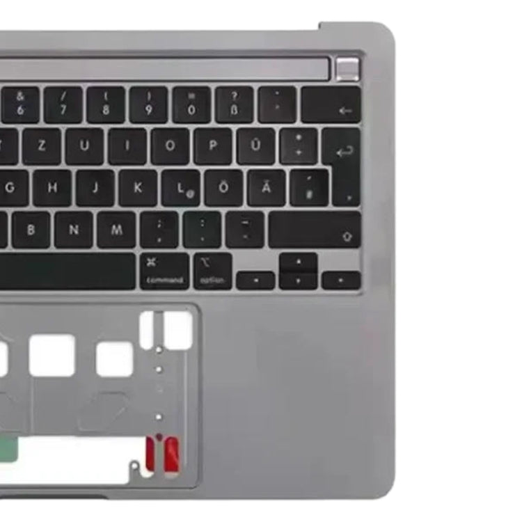 For Macbook Pro 13 inch 2021 A2338 C-side Cover + UK Edition Key Board (Grey) - Bottom Cover by PMC Jewellery | Online Shopping South Africa | PMC Jewellery