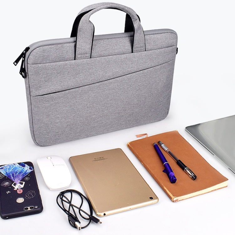 ST03S 15.6 inch Double Side Pockets Wearable Oxford Cloth Soft Handle Portable Laptop Tablet Bag(Deep Space Gray) - 15.6 - 17 inch by PMC Jewellery | Online Shopping South Africa | PMC Jewellery | Buy Now Pay Later Mobicred