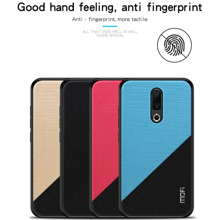 MOFI Shockproof TPU + PC + Cloth Pasted Case for Meizu 16 (Red) - Meizu by MOFI | Online Shopping South Africa | PMC Jewellery | Buy Now Pay Later Mobicred