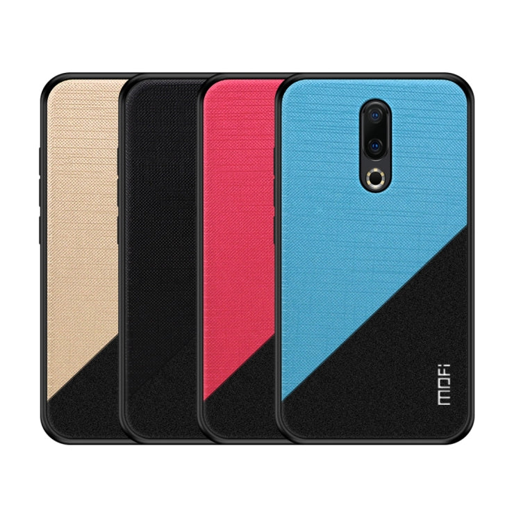 MOFI Shockproof TPU + PC + Cloth Pasted Case for Meizu 16 (Red) - Meizu by MOFI | Online Shopping South Africa | PMC Jewellery | Buy Now Pay Later Mobicred