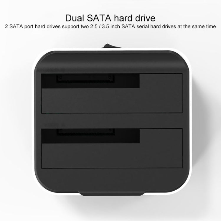 Blueendless 2.5 / 3.5 inch SATA USB 3.0 2 Bay Hard Drive Dock (AU Plug) - HDD Enclosure by Blueendless | Online Shopping South Africa | PMC Jewellery | Buy Now Pay Later Mobicred