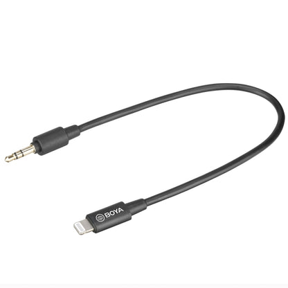 BOYA BY-M2D 8 Pin Interface Omnidirectional Lavalier Bimitral Head Digital Microphone, Length: 6m (Black) - Microphone by BOYA | Online Shopping South Africa | PMC Jewellery | Buy Now Pay Later Mobicred