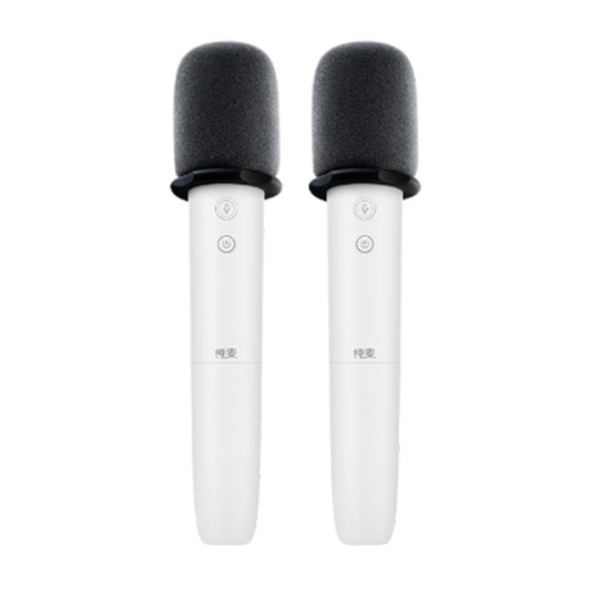 1 Pair Pure Wheat U7 PRO Wireless Karaoke Microphone(White) - Microphone by Huawei | Online Shopping South Africa | PMC Jewellery | Buy Now Pay Later Mobicred