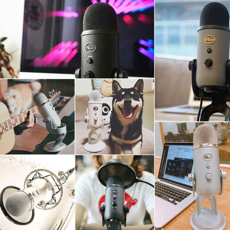 Logitech Blue Yeti USB Condenser Microphone(Blue) - Microphone by Logitech | Online Shopping South Africa | PMC TechLife | Buy Now Pay Later Mobicred