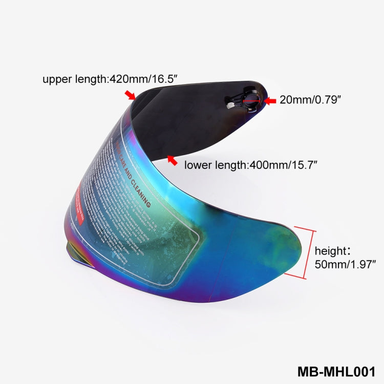 MB-MHL001 Motorcycle Helmet Shield Glasses Helmet Lens Full Face Visor Helmet Visor for AGV K3-SV K5(Colour) - Helmets by PMC Jewellery | Online Shopping South Africa | PMC Jewellery | Buy Now Pay Later Mobicred