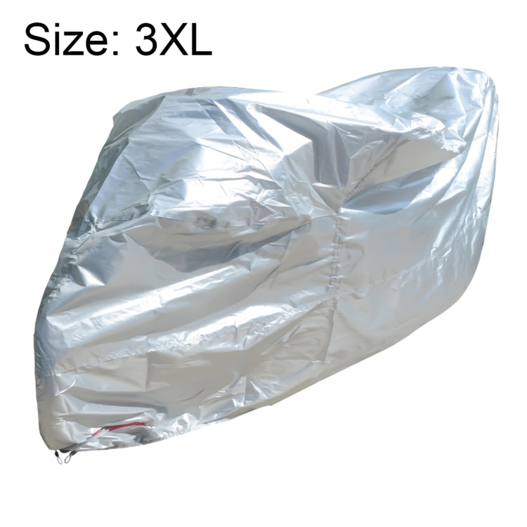 210D Oxford Cloth Motorcycle Electric Car Rainproof Dust-proof Cover, Size: XXXL (Silver) - Raincoat by PMC Jewellery | Online Shopping South Africa | PMC Jewellery | Buy Now Pay Later Mobicred