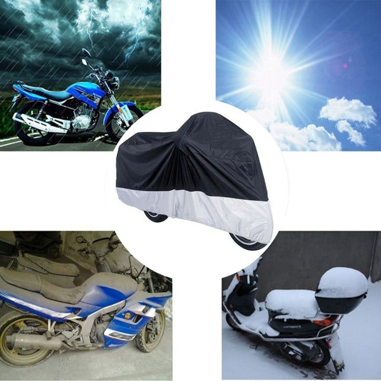 210D Oxford Cloth Motorcycle Electric Car Rainproof Dust-proof Cover, Size: XXXL (Silver) - Raincoat by PMC Jewellery | Online Shopping South Africa | PMC Jewellery | Buy Now Pay Later Mobicred