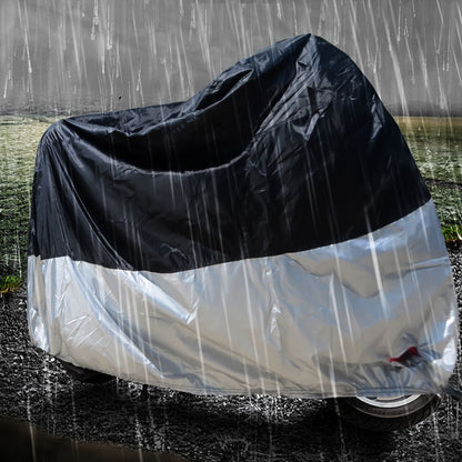 210D Oxford Cloth Motorcycle Electric Car Rainproof Dust-proof Cover, Size: XXXL (Silver) - Raincoat by PMC Jewellery | Online Shopping South Africa | PMC Jewellery | Buy Now Pay Later Mobicred