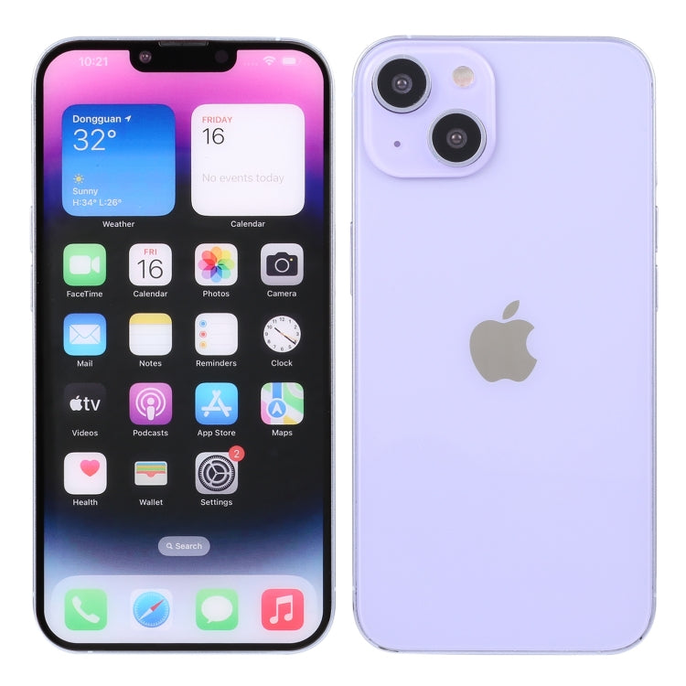 For iPhone 14 Plus Color Screen Non-Working Fake Dummy Display Model (Purple) - For iPhone & iPad by PMC Jewellery | Online Shopping South Africa | PMC Jewellery | Buy Now Pay Later Mobicred