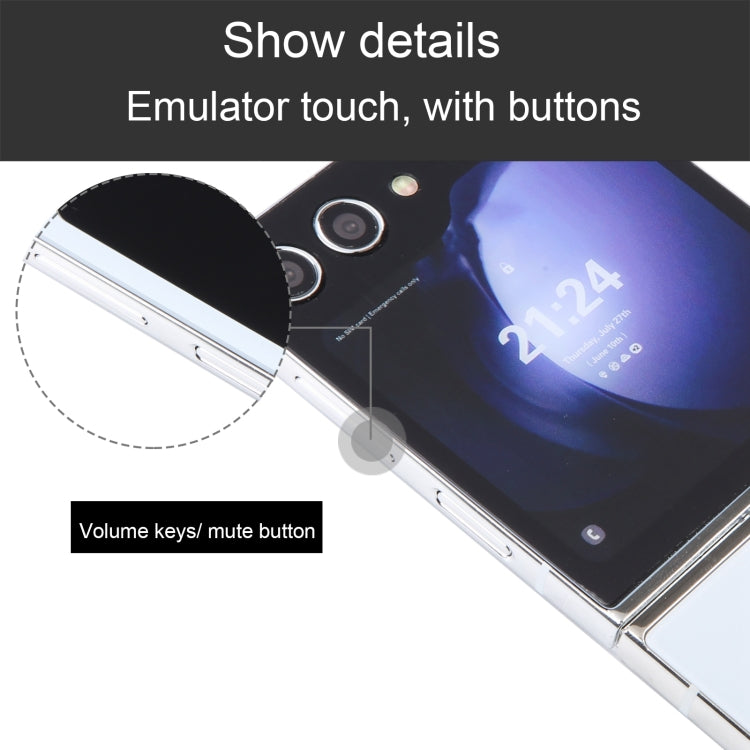 For Samsung Galaxy Z Flip5 Color Screen Non-Working Fake Dummy Display Model (White) - For Galaxy by PMC Jewellery | Online Shopping South Africa | PMC Jewellery | Buy Now Pay Later Mobicred