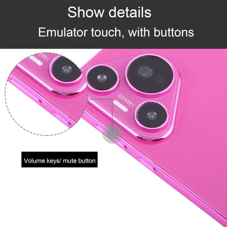 For Huawei Pura 70 Color Screen Non-Working Fake Dummy Display Model (Rose Red) - For Huawei by PMC Jewellery | Online Shopping South Africa | PMC Jewellery | Buy Now Pay Later Mobicred